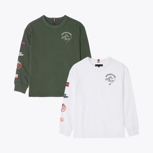 [공식][타미힐피거] 캠프 멀티 프린트 티셔츠 2종 택1 (T42F7KKO510BT1)