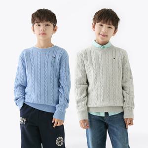 [공식][타미힐피거] 코튼 케이블 스웨터 2종 택1 (T42F7WWO200BT1)