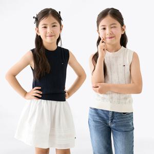 [공식][타미힐피거] 포인텔 니트 베스트 2종 택1 (T42F6WVT360GT1)