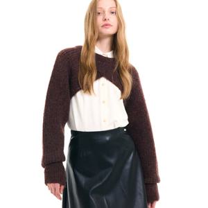 [제너럴아이디어] [제너럴아이디어]WOMAN 하찌 볼레로 풀오버 [BROWN] / WBC3L05518