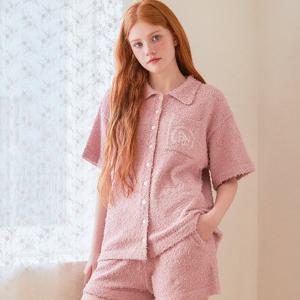 [제너럴아이디어] [제너럴아이디어]WOMAN 라운지 테리 카라 니트 [PINK] / WBC4L53591