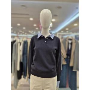 부루앤쥬디 세이브존03 부루앤쥬디 셔츠 카라 배색 니트 AGBBRDPO912BA