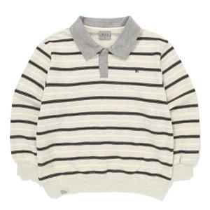 [빈]스트라이프 멜란지 카라 티셔츠BZ53TS03MG