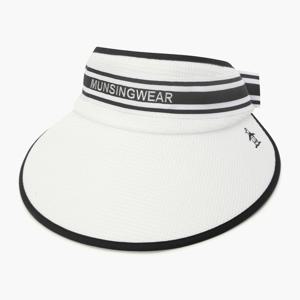 [먼싱웨어] 여성 블록 와이드 바이저 화이트 MR122LCP22