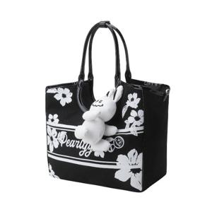 M 파리게이츠골프가방 NQC 521E1BG201_BK 여성 플로럴 패턴 쇼퍼백 & 바니 볼 파우치