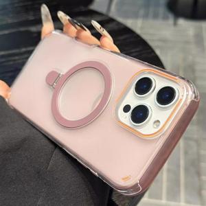 아이폰13 프로 맥스 메탈링홀더 맥세이프 반투명 하드범퍼케이스