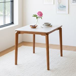 보루네오 베로나 원목 세라믹 2인용 테이블 (의자미포함)