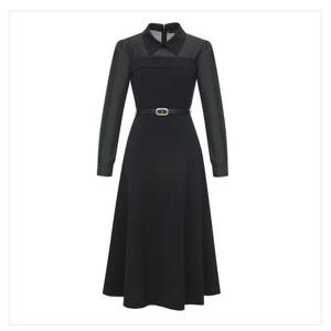 미니멈 세이브존07 시스루 카라 원피스 MYBAWO3110-DV