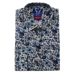 [예작]YJFSUA574_리버티 플라워 프린트 슬림 긴소매