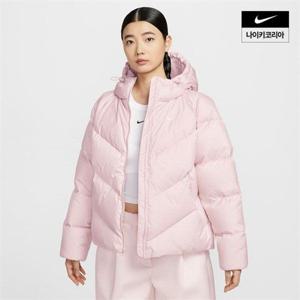 나이키 여성 스포츠웨어 윈드푸퍼 스톰 핏 루즈 후드 다운 패딩 HV5236-667 321320