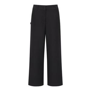 [파리게이츠] 여성 힙 로고 프린팅 백 밴딩 와이드 팬츠 521F1PT202BK