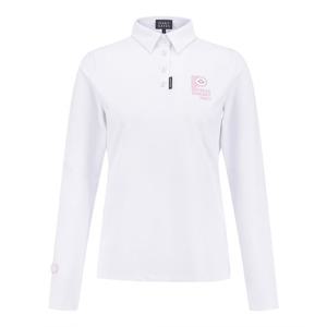 [파리게이츠] 여성 스마일 백 프린팅 피케 긴팔 티 521F1TO201WH