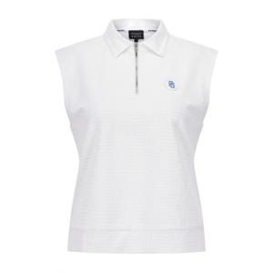 [파리게이츠] 여성 바니 자카드 패턴 슬리브리스 티 521F1TR282WH