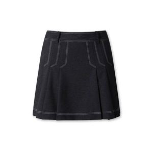 [왁]왁 데님 라이크 플리츠 스커트 WWKCS26102NYD