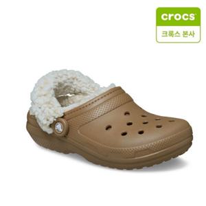 [크록스 본사] 클래식 플리스 라인드 클로그 세피아 211396-2EY