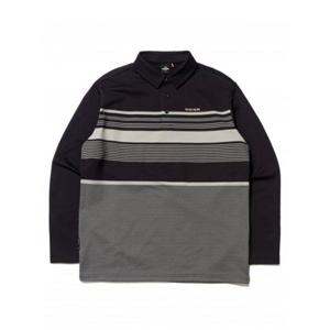 아이더 POP 선염 스트라이프 폴로 티셔츠_Black DMU23290Z1 322597