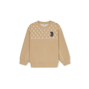 M MLB키즈긴팔티 TQK 7AMTM0151-43BGL 클래식 모노그램 블러킹 맨투맨 보스턴 레드삭스