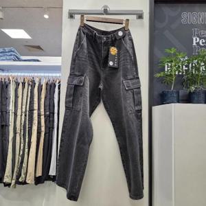 리트머스 HC12 브러쉬  카고  와이드 데님팬츠 LQ5DU537-072