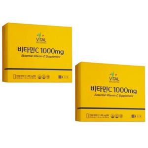 [종근당건강] 종근당 바이탈프로그램 비타민C 1100mg x 600정 660g x 2박스  선물 건강기능식품