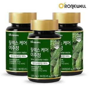 [로니웰] 로니웰 릴렉스케어 여주정 (500mg90정) 2+1 총3통