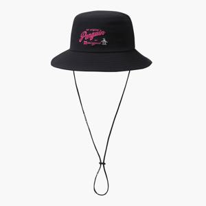 [먼싱웨어] 남성 오리지널 펭귄 버킷햇 블랙 MR121PCP22