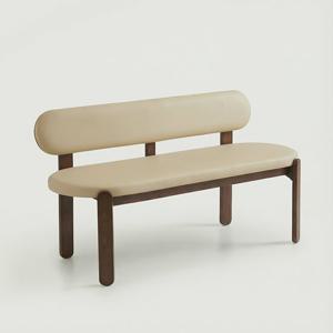 스코나 모네드 원목 1400 3인 등받이 벤치 의자