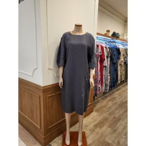 [비꼴리끄] 린넨 볼륨 소매 원피스 B232WO3180