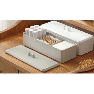 화장품 소품 정리함 화장솜 면봉 화장대 소품보관함