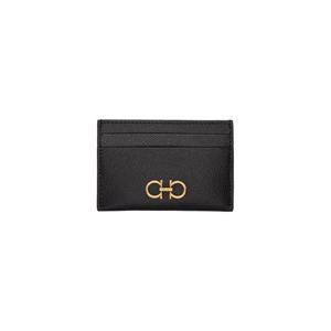 25 FW 페라가모 여성 블랙 간치니 카드 지갑 252270F037002