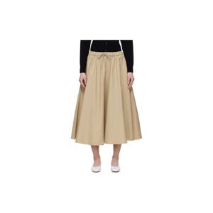 25 FW 까레라 여성 베이지 코튼 미디 스커트 261909F092001