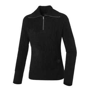 [와이드앵글] WWW22K02 Z1여성 WL PRO 와이드카라 반짚업 스웨터