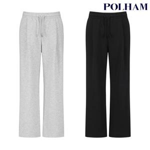 폴햄  남성 더블니트 원턱 와이드 스웨트 팬츠(PHG1PT1029)