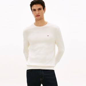 [공식][타미힐피거] 에센셜 코튼 크루넥 스웨터 (T12G0KPO100MT1Z00)