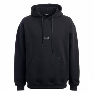 MSGM 미러 프린트 저지 후드 티셔츠 (3740MM132 247795 99)