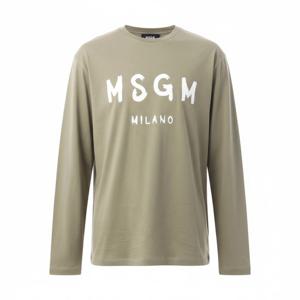 MSGM 로고 긴팔 티셔츠 (3740MM511 247798 37)