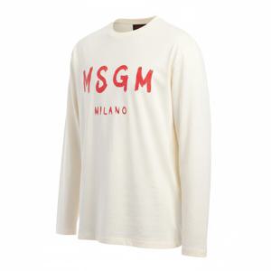 MSGM 로고 긴팔 티셔츠 (3740MM511 247798 02)