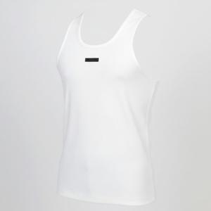 FEAR OF GOD 로고 골지 탱크 탑 (FG850026CTN WHITE)