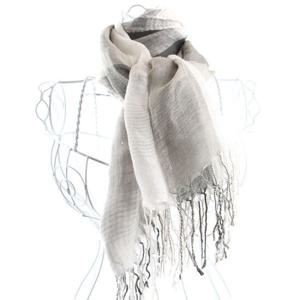 [더로라] 린넨 스트라이프 스카프 - 잔잔한 바다 물결 S4102