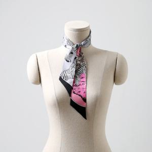 [더로라]실크 트윌리 - 핑크지브라 S6428