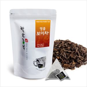 착한농부 명품 보이차 PUER TEA 삼각티백 15t