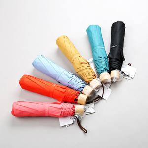 [더로라]더 가벼운 기라로쉬 3단우산-우드 에코 솔리드 E804