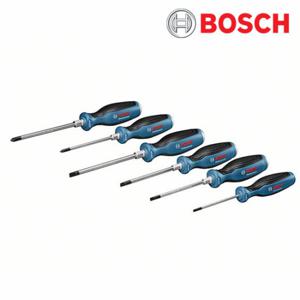 보쉬 수공구 전문가용 일자 십자 드라이버 세트 6pcs