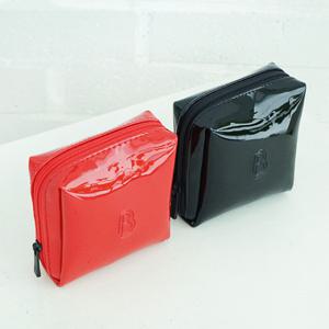 [블랑블랙] 에나멜 정사각 파우치