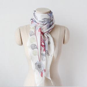 [더로라] 마름모 모달스카프 - 눈꽃 S9003