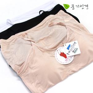 [좋은느낌] 국내산 인견 브라캡 끈 런닝