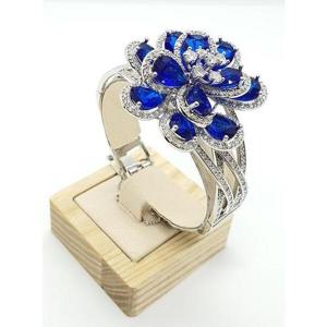 [갤러리민] 블루큐빅꽃 팔찌/데일리/레이어드/체인/뱅글/링