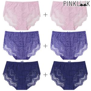 [핑크룩] 95~105 엘루 레이스 스판 노라인 여성팬티2종/택1