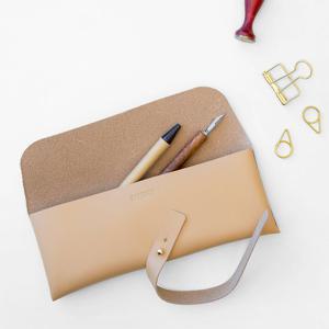 단순생활 핸드메이드 가죽필통