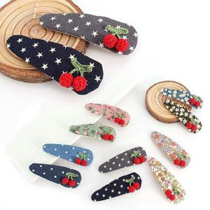 [아랑로랑] 유로피안 체리 똑딱핀 헤어핀