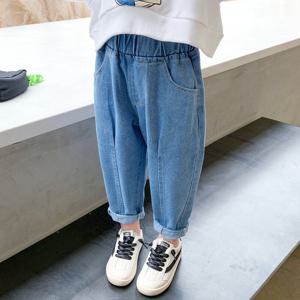 [베이비맥스] 이지 핀턱 배기 데님 팬츠 R3359